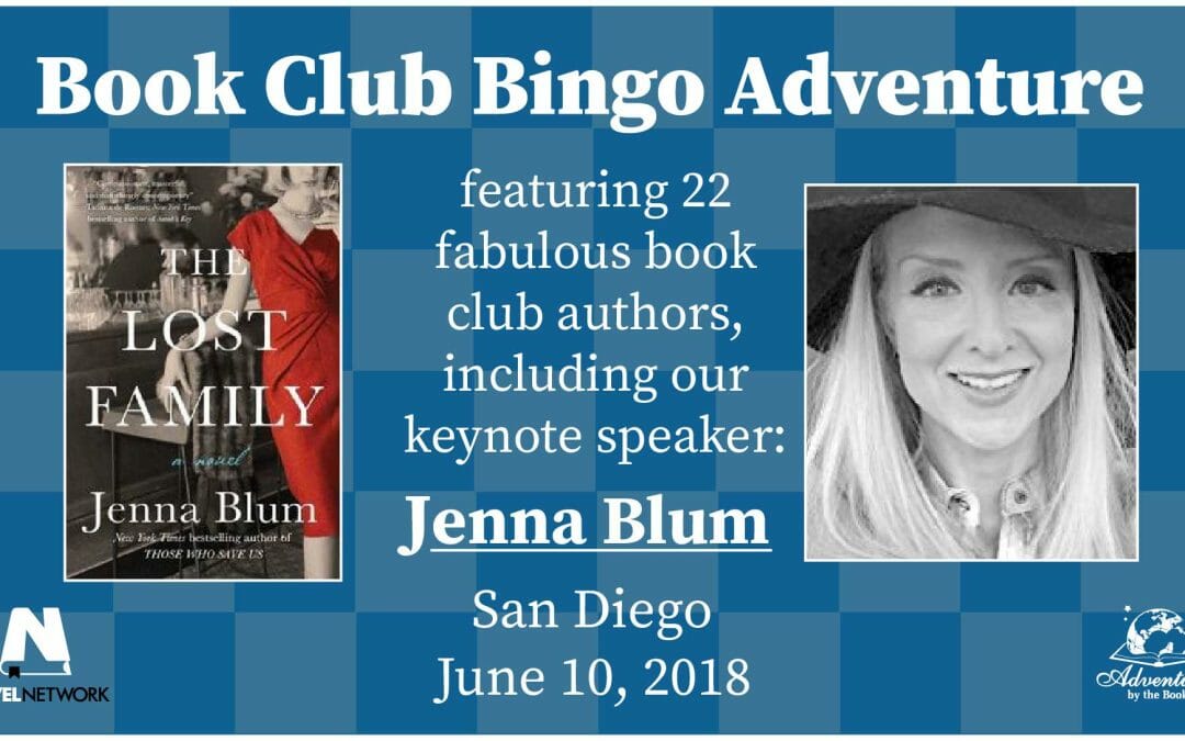 Book Club Bingo Adventure with 21 Authors and Keynote Speaker, NYT Bestselling Author Jenna Blum