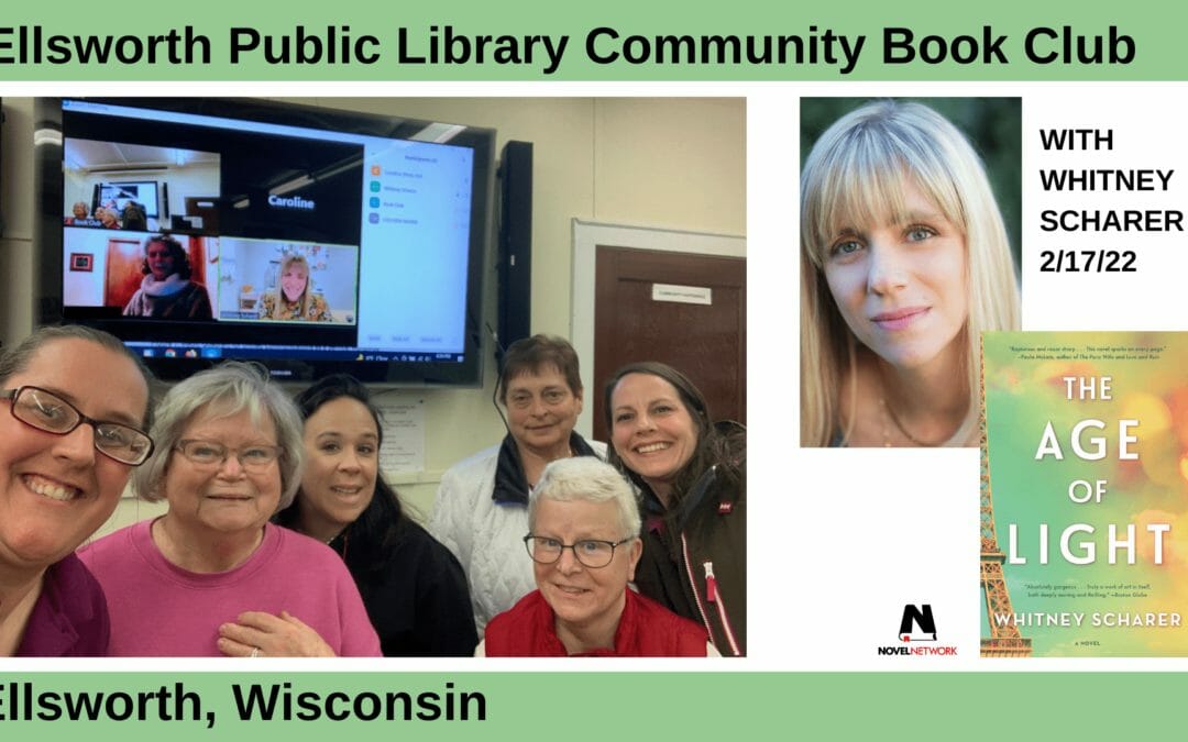 Proven fact:  author visits are good for book club morale!
